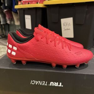 TRUSOX TRU TENACI Red FG Mens Football Boots Soccer Cleats Shoes Size 11 New‎